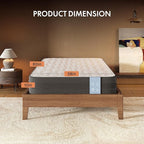 FLEXISPOT 10'' Twin XL Size Cooling Gel Memory Foam Mattress, Viscose from Bamboo, Medium Firm, 10-Year Warranty, Mattress-in-A-Box, Certi-PUR & Oeko-TEX Certified, Washable, Fire-Resistant.