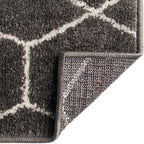 Unique Loom Trellis Frieze Collection Area Rug - Geometric (10' x 13', Dark Gray/ Ivory)