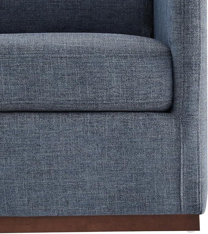 CHITA Swivel Accent Chair, FSC Certified Mid Century Modern Arm Chair for Living Room and Bedroom, Fully Assembled, Blue