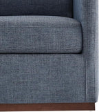CHITA Swivel Accent Chair, FSC Certified Mid Century Modern Arm Chair for Living Room and Bedroom, Fully Assembled, Blue
