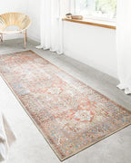 Loloi Loren Collection LQ-15 Terracotta/Sky 3'-6" x 5'-6" Accent Rug