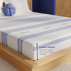 Vibe Gel Memory Foam Mattress, Fiberglass Free 8-Inch CertiPUR-US Certified Bed-in-a-Box, Twin XL, White
