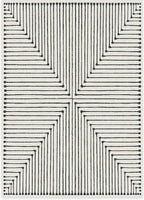RUGGABLE x Jonathan Adler Machine Washable Modern Area Rug – Inkdrop Black & Ivory 5x7, Stain-Resistant, Non-Slip – Medium Rugs for Living Room, Bedroom, Hallway, Entryway & Office–with Standard Pad