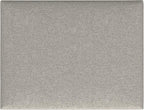 SIMPLIHOME Owen 34 inch Wide Mid Century Modern Rectangle Coffee Table Storage Ottoman in Cloud Grey Polyester Fabric, Assembled, For the Living Room, Entryway and Family Room