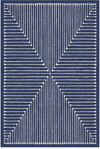 RUGGABLE x Jonathan Adler Machine Washable Modern Area Rug – Inkdrop Lapis Blue 4x6, Stain-Resistant, Non-Slip – Medium Rugs for Living Room, Bedroom, Hallway, Entryway & Office–with Cushioned Pad