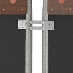 SIMPLIHOME Rex Modular Sofa and Ottoman Set in 100% Recycled Polyester Tightly Woven Performance Fabric, Pale Grey, 122-inch-wide 3-Seater Couch and Matching 34-inch-wide Ottoman for Living Room