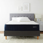 Amazon Basics Gel-Infused Memory Foam Mattress, 12-Inch Hybrid, Cushion Firm, Cool Touch, CertiPUR-US® Certified Foam, King, White / Gray