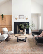 Loloi Chris Loves Julia Jules Collection JUL-04 Tangerine/Mist 2'-0'' x 5'-0'', .13" Pile Height, Accent Rug