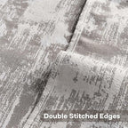 FUTEI Coffee White Decorative Throw Pillow Covers 16x16 Inch Set of 2,Soft Faux Cashmere Jacquard - Textured & Cozy Cushion Case,Modern Home Decor for Couch Bed Living Room
