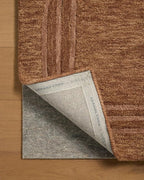 Loloi Leanne Ford Craven Collection CVN-02 Spice/Rose 2'-6" x 7'-6" Runner Rug Geometrical, Patterned, Neutral, Hallway, Kitchen, Mudroom, and Bathroom