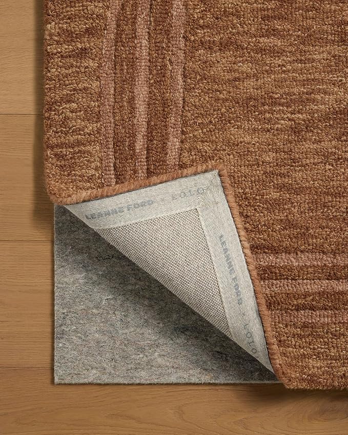 Loloi Leanne Ford Craven Collection CVN-02 Spice/Rose 2'-6" x 9'-9" Runner Rug Geometrical, Patterned, Neutral, Hallway, Kitchen, Mudroom, and Bathroom