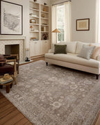 Loloi Chris Loves Julia Louisa Collection LOI-03 Taupe/Ivory 2'-3" x 3'-10", .38" Pile Height, Accent Rug