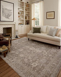 Loloi Chris Loves Julia Louisa Collection LOI-03 Taupe/Ivory 2'-7" x 10'-0", .38" Pile Height, Runner Rug