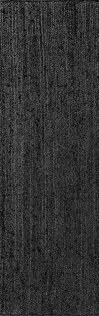 nuLOOM 2x8 Rigo Jute Hand Woven Area Rug, Black, Solid Farmhouse Design, Natural Fiber, For Bedroom, Living Room, Dining Room, Hallway, Office, Kitchen, Entryway