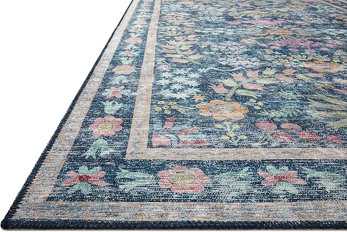 Loloi Rifle Paper Co. Maison Collection MAO-06 Blue/Multi 7'-6" x 9'-6", .19" Pile Height, Area Rug