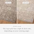 Loloi Magnolia Home by Joanna Gaines Pace Collection PAC-03 Taupe/Wheat 5'-3" x 7'-6" Area Rug