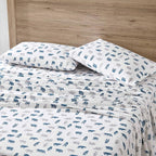 Eddie Bauer- Twin XL Sheet Set, Cotton Flannel Bedding Set, Brushed for Extra Softness, Cozy Home Décor (Bear Mountain Grey, Twin XL)