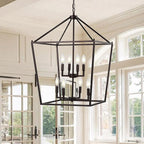 JONATHAN Y JYL7438A Pagoda Lantern Dimmable Adjustable Metal LED Pendant Classic Traditional Farmhouse Dining Room Living Room Kitchen Foyer Bedroom Hallway, 20 in, Oil Rubbed Bronze