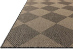 Loloi Chris Loves Julia Providence Collection PRC-04 Graphite/Sand 7'-6" x 7'-6", .12" Pile Height, Indoor/Outdoor Round Area Rug