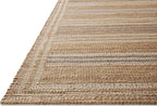 Loloi Chris Loves Julia Judy Collection JUD-03 Natural/Dove 3'-6" x 5'-6" Accent Rug