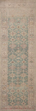 Loloi Angela Rose Aubrey Collection AUB-02 Aqua/Sand 2'-6" x 9'-6", .19" Pile Height, Runner Rug