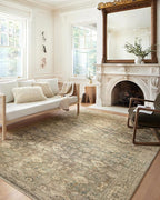 Loloi Margot Collection MAT-04 Antique/Sage 5'-0" x 7'-6" Area Rug feat. CloudPile, No-Shed Easy Clean Large Patterned Area Rug for Living Room, Bedroom, Dining Area