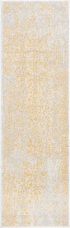 SAFAVIEH Evoke Collection Runner Rug - 2'2" x 11', Ivory & Gold, Distressed Design, Non-Shedding & Easy to Clean, Ideal for Foyer, Bedroom, Kitchen, Hallway (EVK256B)