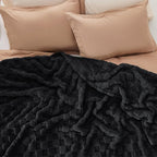 Bedsure GentleSoft King Size Blanket for Bed - Super Soft Cozy Blankets for Women Men Girls, Large Fuzzy Fleece Throw for Bedroom Decor, Black,108x90 Inches