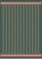 RUGGABLE x Morris & Co Machine Washable Area Rug – Fruit Stripe Spruce Green 10x14, Stain-Resistant, Non-Slip – Large Rugs for Living Room, Bedroom, Hallway, Entryway & Office–with Standard Pad