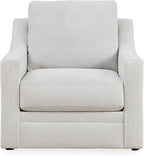 Signature Design by Ashley Maitelynn Contemporary Upholstered Chair with Non-Skid Legs, White