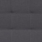 EMMA + OLIVER Quilted Tufted Upholstered Full Size Headboard in Dark Gray Fabric