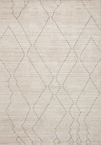 Loloi Darby Collection DAR-03 Sand/Charcoal 5'-3" x 7'-6" Area Rug
