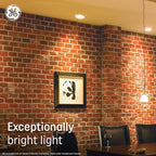 GE Ultra Bright LED Recessed Downlight Fixture, RS6 Indoor Floodlight, 6-Inch, Multiple Color Temperatures, 150 Watt Replacement (4 Pack)