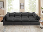 VANOMi Modular Sectional Sofa, 8 Seater Sleeper Sectional Sofa Modular Sectional Couch for Living Room, Sofa Bed-L