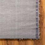 Unique Loom Solid Shag Collection Area Rug (5' 1" Square, Cloud Gray)