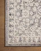 Loloi Magnolia Home by Joanna Gaines Gigi Collection GIG-01 Grey/Ivory 4'-0" x 6'-0" Accent Rug