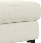 SIMPLIHOME Ava Ottoman in 100% Recycled Polyester Tightly Woven Performance Fabric, Cream, 36-inch Wide, Mid-Century Modern Style Multipurpose Table or Footrest Ottoman, Assembled,for Living Room
