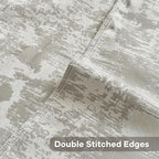 FUTEI Grey White Decorative Throw Pillow Covers 24x24 Inch Set of 2,Soft Faux Cashmere Jacquard - Textured & Cozy Euro Pillow Shams,Modern Home Decor for Couch Bed Living Room
