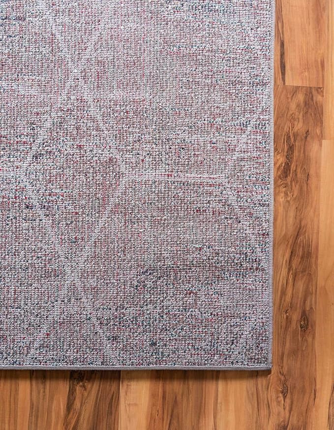 Unique Loom Trellis Frieze Collection Area Rug - Geometric (7' x 10', Blue Multi/ Ivory)