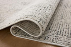 Loloi Kamala Collection KAM-01 Grey/Graphite 4'-0" x 6'-0" Accent Rug