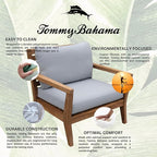 Tommy Bahama Deep Seating Lounge Cushion, 24" X 24" X 4", Bamboo Bay Cloud