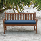 Tommy Bahama Bench Cushion, 50" X 16" X 2.5", Bamboo Bay Cobalt