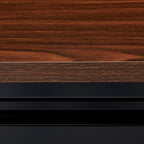 Lorell Single Right Pedestal Desk, 42 by 24 by 29-1/2-Inch, Black Walnut