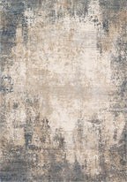 Loloi Teagan Collection TEA-08 Ivory/Mist 7'-11" x 10'-6" Area Rug, Large, Soft Neutral Rug, High-Traffic for Living Room, Bedroom, Home Office, Dining Area