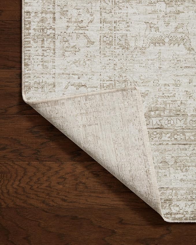 Loloi Amber Lewis Honora Collection HON-01 Ivory/Natural 2'-7" x 8'-0" Runner Rug