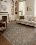 Loloi Chris Loves Julia Louisa Collection LOI-04 Lagoon/Ivory 9'-6" x 13'-1", .38" Pile Height, Area Rug