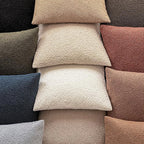 Foindtower Pack of 2, Decorative Textured Boucle Throw Pillow Covers Accent Solid Pillow Cases Cozy Soft Couch Cushion Case for Chair Sofa Bedroom Living Room Home Decor 22x22 Inch Dirty Sage Green