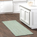 nuLOOM 2' 6" x 6' Rigo Jute Hand Woven Area Rug, Green, Solid Farmhouse Design, Natural Fiber, for Bedroom, Living Room, Dining Room, Hallway, Office, Kitchen, Entryway
