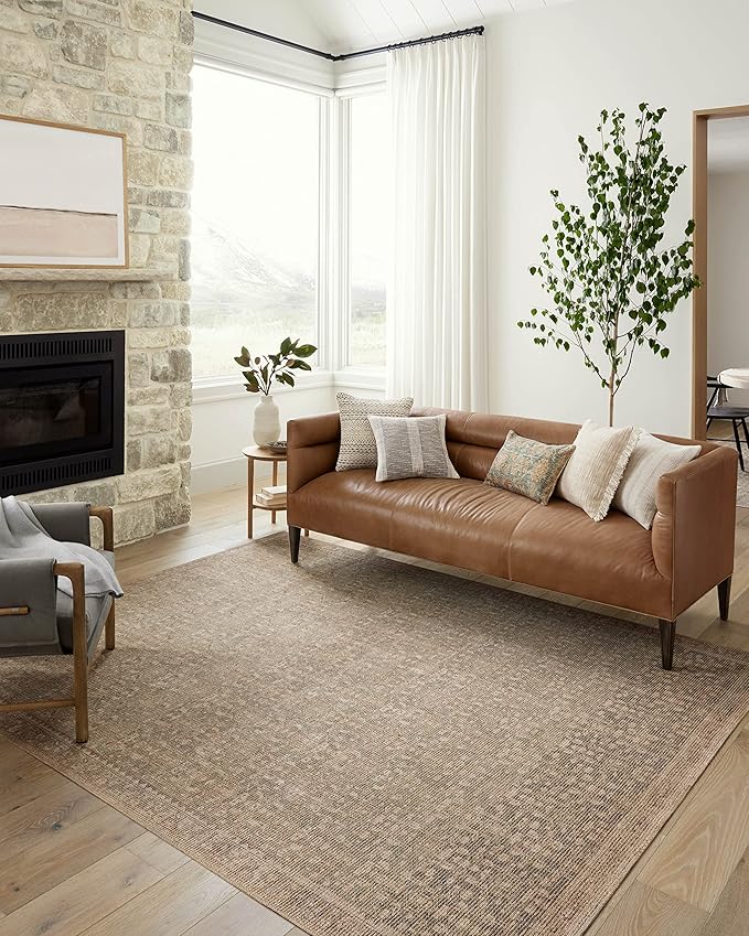 Loloi Angela Rose Aubrey Collection AUB-04 Sage/Bark 2'-3" x 3'-9", .19" Pile Height, Accent Rug