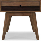 SIMPLIHOME Clarkson SOLID ACACIA WOOD 22 Inch Wide Rectangle Contemporary End Table in Rustic Natural Aged Brown, For the Living Room and Bedroom